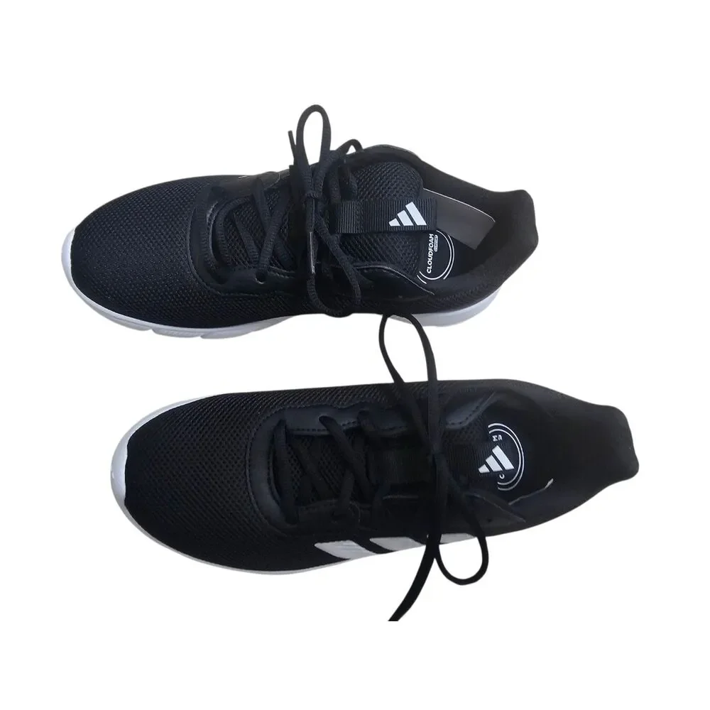 New Adidas Cloudfoam Flex Laces Women's Sneaker Black 8.5
